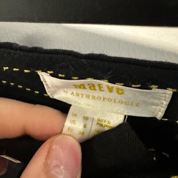 EUC- The Colette Cropped Wide-Leg Pants by Maeve - Picture 3 of 7